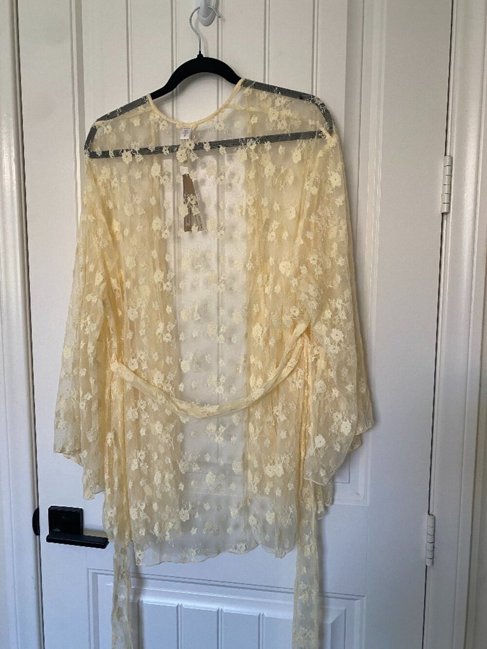 SKIMS NWT | Spring Intimates Robe in Butter Two Tone - Picture 6 of 12